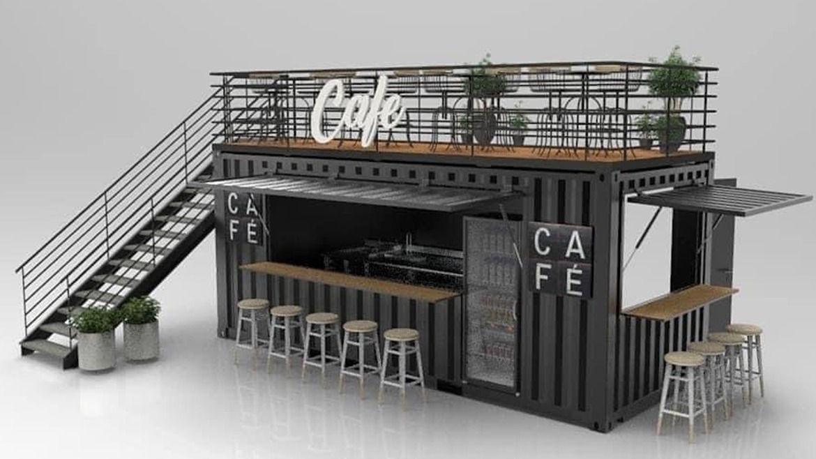 Converted shipping containers