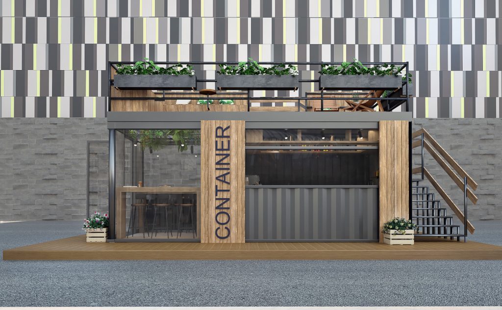 Converted shipping containers