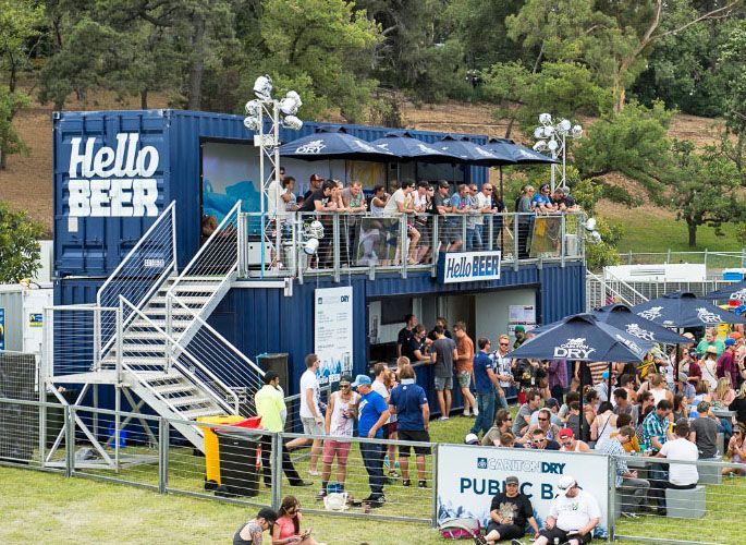 Converted shipping containers